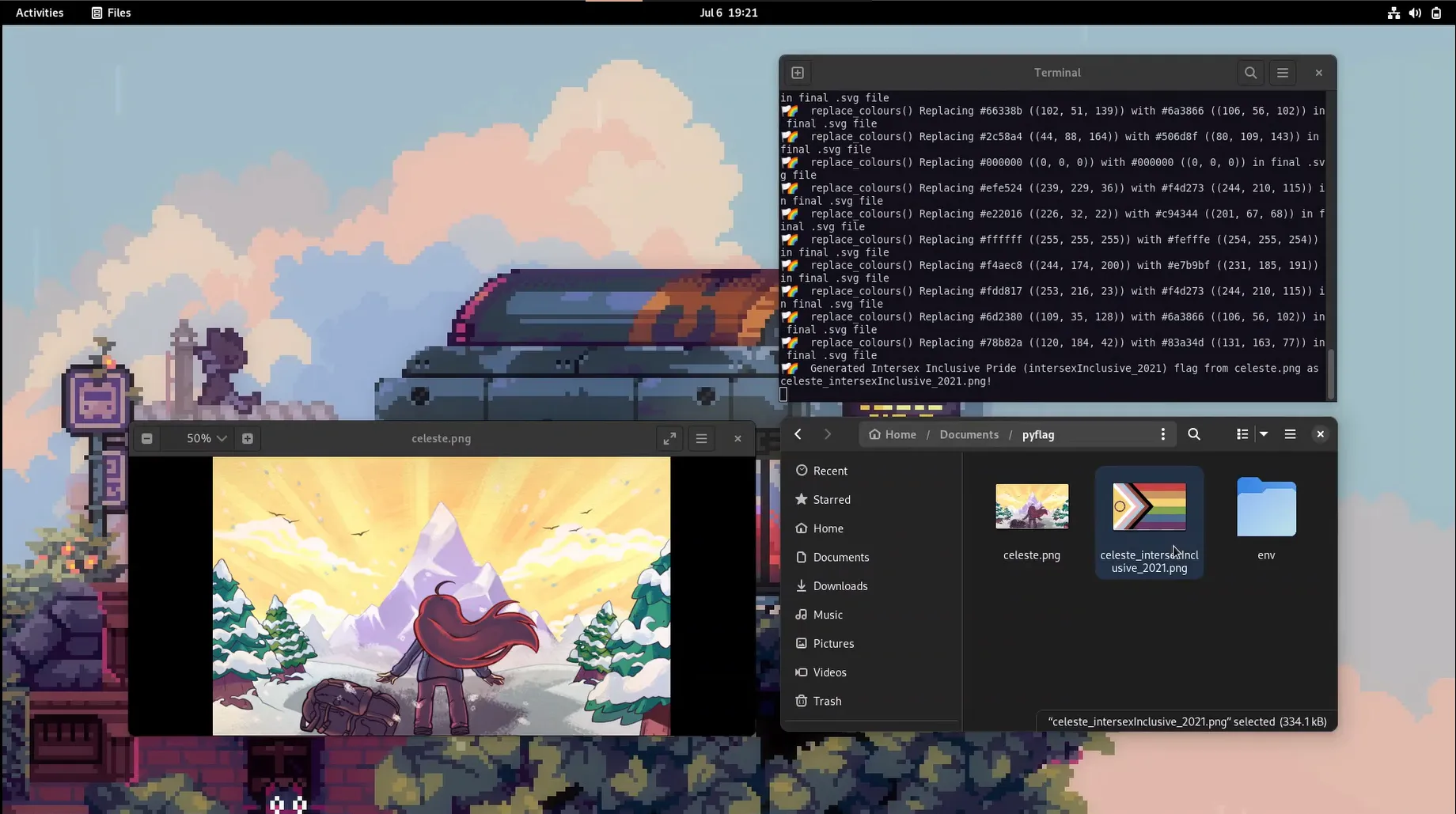 🏳️‍🌈 A Python CLI for generating pride flags and themed .svg files from images.
